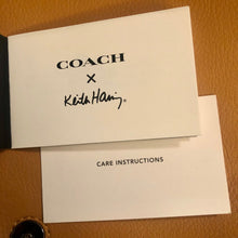 Load image into Gallery viewer, NEW ULTRA RARE COACH X KEITH HARING THREE EYED FACE LEATHER CROSSBODY BAG 87484