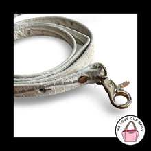Load image into Gallery viewer, BRAHMIN BAG STRAP Cream Croc Leather Gold Replacement Purse Crossbody Shoulder