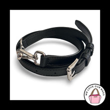 Load image into Gallery viewer, New MICHAEL KORS BAG Strap Black Leather Silver Replacement Purse Crossbody Shoulder