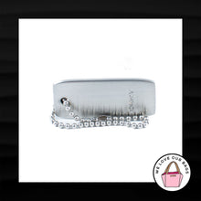 Load image into Gallery viewer, 1.75" Medium DKNY THICK SILVER NICKEL METAL KEY FOB BAG CHARM KEYCHAIN HANG TAG