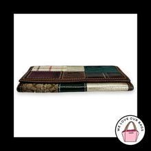 Load image into Gallery viewer, Y2K Vintage COACH HOLIDAY PATCHWORK Signature Bleecker Large Envelope Wallet