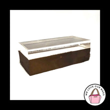 Load image into Gallery viewer, Rare VINTAGE COACH Calf Hair Fur JEWELRY BOX Acrylic Top Leather Made In Spain