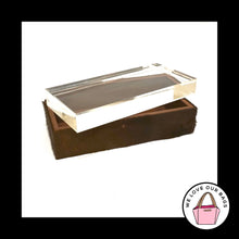 Load image into Gallery viewer, Rare VINTAGE COACH Calf Hair Fur JEWELRY BOX Acrylic Top Leather Made In Spain