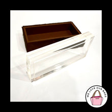 Load image into Gallery viewer, Rare VINTAGE COACH Calf Hair Fur JEWELRY BOX Acrylic Top Leather Made In Spain