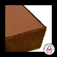 Load image into Gallery viewer, Rare VINTAGE COACH Calf Hair Fur JEWELRY BOX Acrylic Top Leather Made In Spain