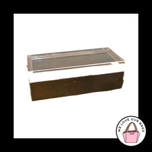 Load image into Gallery viewer, Rare VINTAGE COACH Calf Hair Fur JEWELRY BOX Acrylic Top Leather Made In Spain