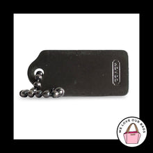 Load image into Gallery viewer, COACH Y2K VINTAGE Gunmetal Gray Metal Hang Tag 1.25 Small Bag Charm Keychain Fob