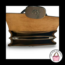Load image into Gallery viewer, COACH ELIZA Top Handle Bag Satchel Black Smooth Leather Gunmetal CT852