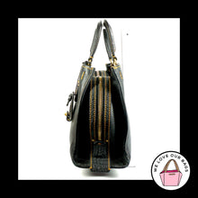 Load image into Gallery viewer, Rare COACH 1941 ROGUE First Generation Black Glovetanned Leather Brass Bag 20315
