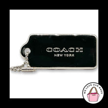 Load image into Gallery viewer, COACH NEW YORK Hang Tag 2.25" Bag Charm Keychain Fob Silver Nickel Thick Metal