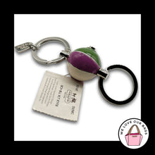 Load image into Gallery viewer, NWT COACH Beach Ball Valet Keychain Legacy Stripe Fob Bag Charm Hang Tag 93160