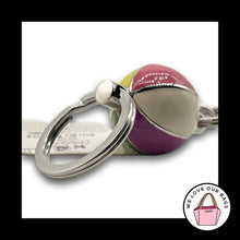 Load image into Gallery viewer, NWT COACH Beach Ball Valet Keychain Legacy Stripe Fob Bag Charm Hang Tag 93160