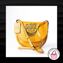 Load image into Gallery viewer, NEW ULTRA RARE COACH X KEITH HARING THREE EYED FACE LEATHER CROSSBODY BAG 87484