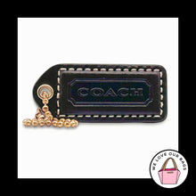 Load image into Gallery viewer, COACH Y2K VINTAGE Hang Tag 2" Bag Charm Keychain Fob Mahogany Brown Leather