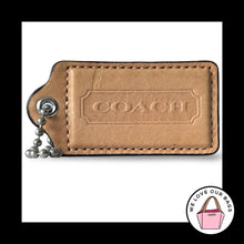 Load image into Gallery viewer, XL Huge COACH HANGTAG 3" Vachetta Natural Saddle Leather Bag Charm Keychain Fob