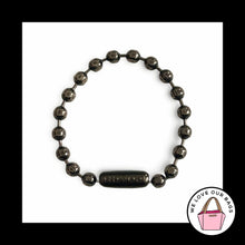 Load image into Gallery viewer, COACH 4" BALL CHAIN Gunmetal Metal Gray Bag Hang Tag Charm Fob Embossed 3.2mm