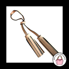 Load image into Gallery viewer, COACH LEGACY Light Pink Leather Tassel Strap Bag Charm Hang Tag Keychain Fob