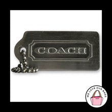 Load image into Gallery viewer, VINTAGE COACH 2.25" Brushed Silver Nickel Metal Fob Bag Charm Keychain Hang Tag