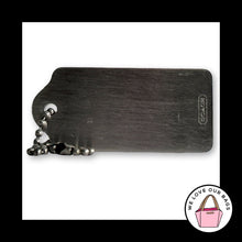 Load image into Gallery viewer, VINTAGE COACH 2.25" Brushed Silver Nickel Metal Fob Bag Charm Keychain Hang Tag