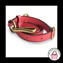 Load image into Gallery viewer, COACH BAG STRAP Pink Leather Gold Brass Replacement Purse Crossbody Shoulder