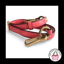 Load image into Gallery viewer, COACH BAG STRAP Pink Leather Gold Brass Replacement Purse Crossbody Shoulder