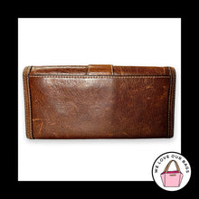Load image into Gallery viewer, Y2K Vintage $208 COACH SOHO Tobacco Brown Large Slim Envelope Wallet Clutch