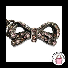 Load image into Gallery viewer, New COACH x Selena Gomez Tea Rose Bow Pave Crystal Bag Charm Keychain Fob 39311