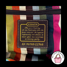 Load image into Gallery viewer, $768 COACH Y2K 65th Anniversary LILY Legacy Stripe Signature Satchel Bag 11968