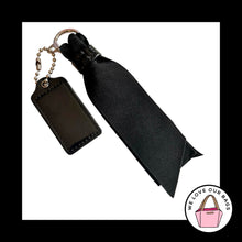 Load image into Gallery viewer, 2 Lot COACH POPPY Ribbon Tassel & Hang Tag Bag Charm Keychain Fob Patent Leather