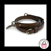 Load image into Gallery viewer, COACH BAG STRAP Brown Taupe Leather Replacement Purse Shoulder Silver Metal