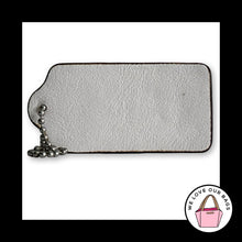 Load image into Gallery viewer, Limited Edition COACH LEGACY Hang Tag White Leather Key Fob Bag Charm Keychain