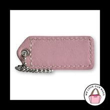 Load image into Gallery viewer, COACH Y2K VINTAGE Hang Tag 2" Brown & Purple back Leather Bag Charm Keychain Fob