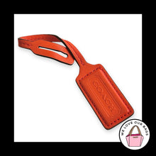 Load image into Gallery viewer, Limited Edition COACH HANG TAG Red Strap Loop Leather Bag Charm Keychain Key Fob
