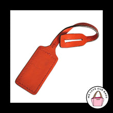 Load image into Gallery viewer, Limited Edition COACH HANG TAG Red Strap Loop Leather Bag Charm Keychain Key Fob