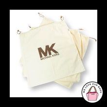 Load image into Gallery viewer, New 3 pc Lot MICHAEL KORS Large Dust Bag Linen 19X18 Drawstring Cover Storage