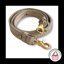 Load image into Gallery viewer, New BRAHMIN BAG STRAP Gray Croc Crocodile Leather Replacement Purse Shoulder