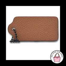 Load image into Gallery viewer, COACH HANG TAG 2.5" Bag Charm Keychain Fob New York Chalk White & Saddle Leather