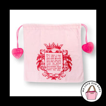 Load image into Gallery viewer, JUICY COUTURE Dust Bag Pink Flannel Cotton 11x11 Drawstring Cover Sleeper Pouch