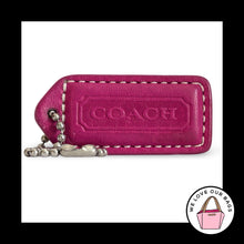 Load image into Gallery viewer, Soho COACH Y2K VINTAGE HangTag 2" Pink & Vachetta Leather Bag Charm Keychain Fob