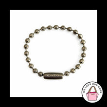 Load image into Gallery viewer, COACH 4" BALL CHAIN Silver Nickel Bag Hang Tag Charm Fob Embossed 2.4mm Metal