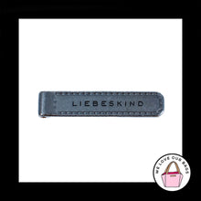 Load image into Gallery viewer, LIEBESKIND ZIPPER PULL Gunmetal Gray Black Strap for Purse Bag Wallet Wristlet