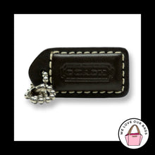 Load image into Gallery viewer, COACH Y2K VINTAGE Hang Tag Bag 1.5" Charm Keychain Fob Mahogany Brown Leather