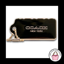 Load image into Gallery viewer, New COACH NEW YORK Hang Tag Bag Charm Keychain Fob Gold Brass Thick Metal 2.25"