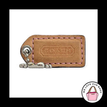 Load image into Gallery viewer, COACH Y2K VINTAGE Hang Tag 1.5" Vachetta Natural and Pink Leather Bag Charm Fob