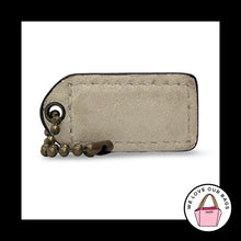 Load image into Gallery viewer, 65th COACH Y2K Vintage Hang Tag 1.5 Brown Leather Antique Brass Bag Charm KeyFob