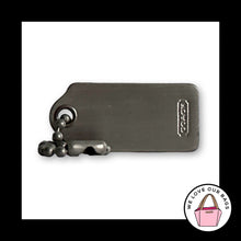 Load image into Gallery viewer, VINTAGE Y2K COACH 1.25" Brushed Silver Nickel Metal Bag Charm Keychain Hang Tag