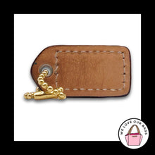 Load image into Gallery viewer, COACH Y2K VINTAGE Hang Tag Bag Charm Keychain Fob Pink Leather Brass 1.5" Small
