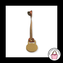 Load image into Gallery viewer, VINTAGE Y2K DOONEY & BOURKE Gold Brass Duck Brown Leather Bag Charm Hang Tag Fob