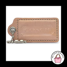 Load image into Gallery viewer, COACH HANG TAG 2.5" Pink Patent Leather Purple back Bag Charm Keychain Fob Large