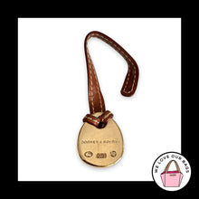 Load image into Gallery viewer, VINTAGE Y2K DOONEY & BOURKE Bag Charm Hang Tag Blue Duck Brown Leather Fob
